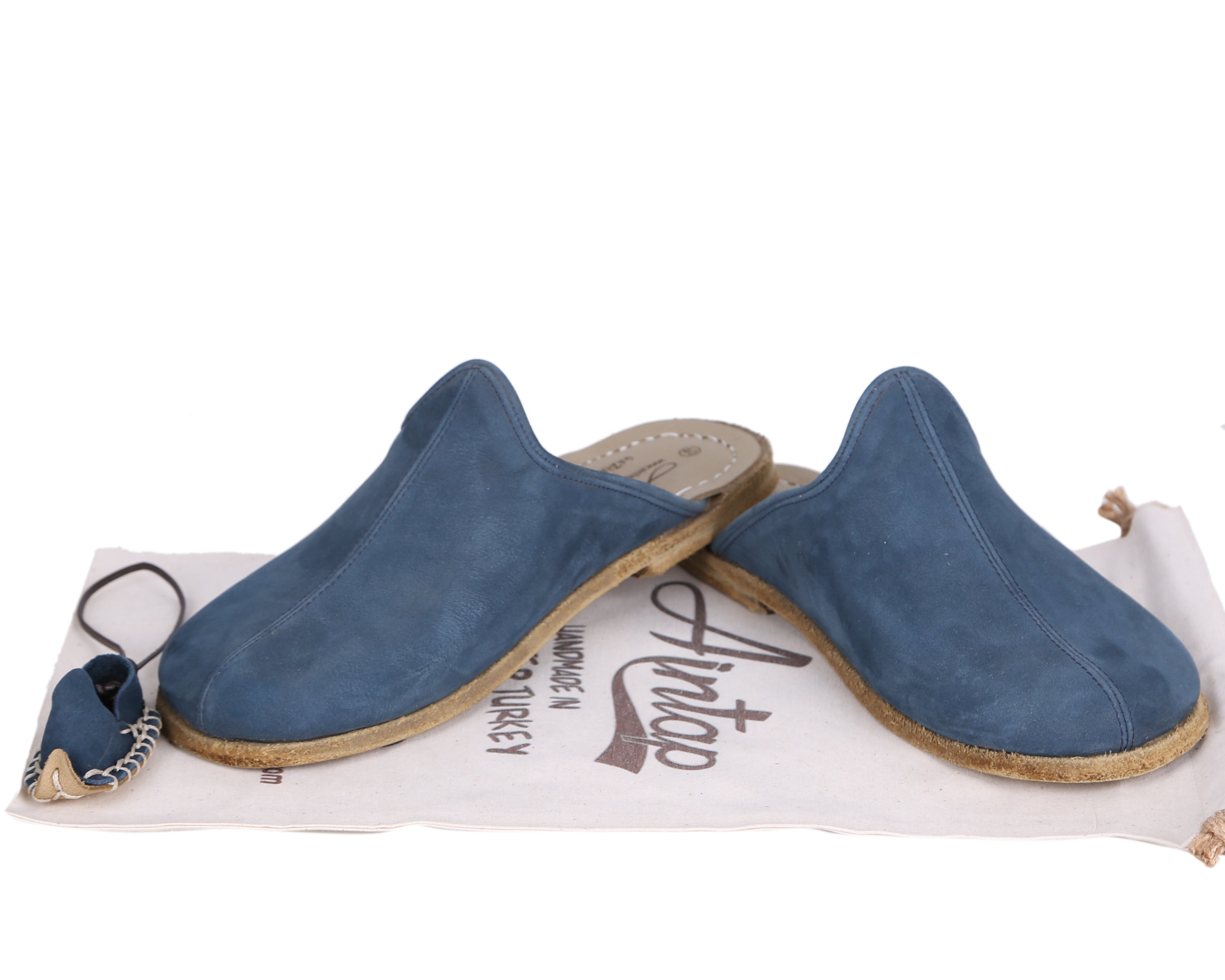 Jeans Sandal Wide Barefoot Nubuck Leather Handmade