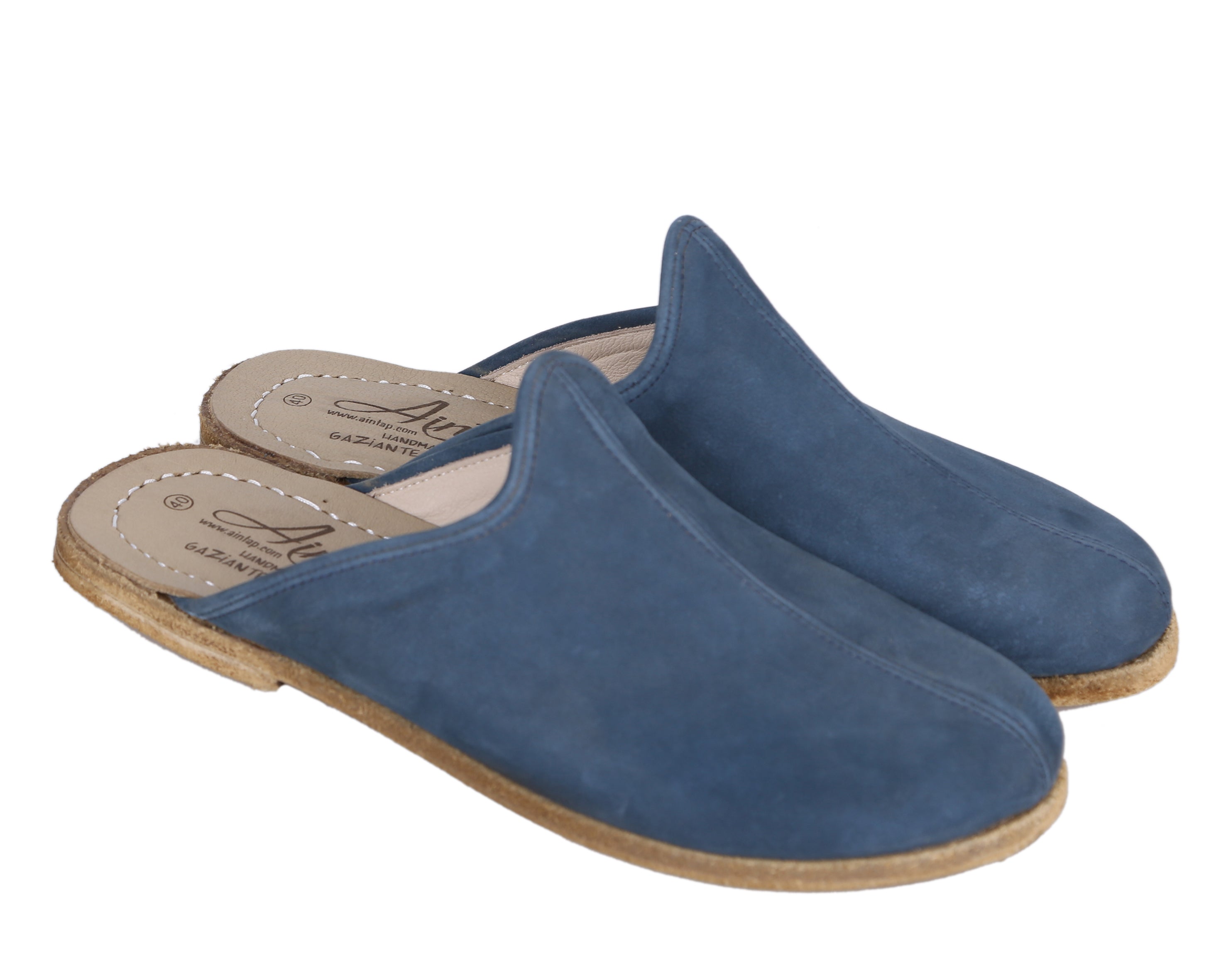 Jeans Sandal Wide Barefoot Nubuck Leather Handmade