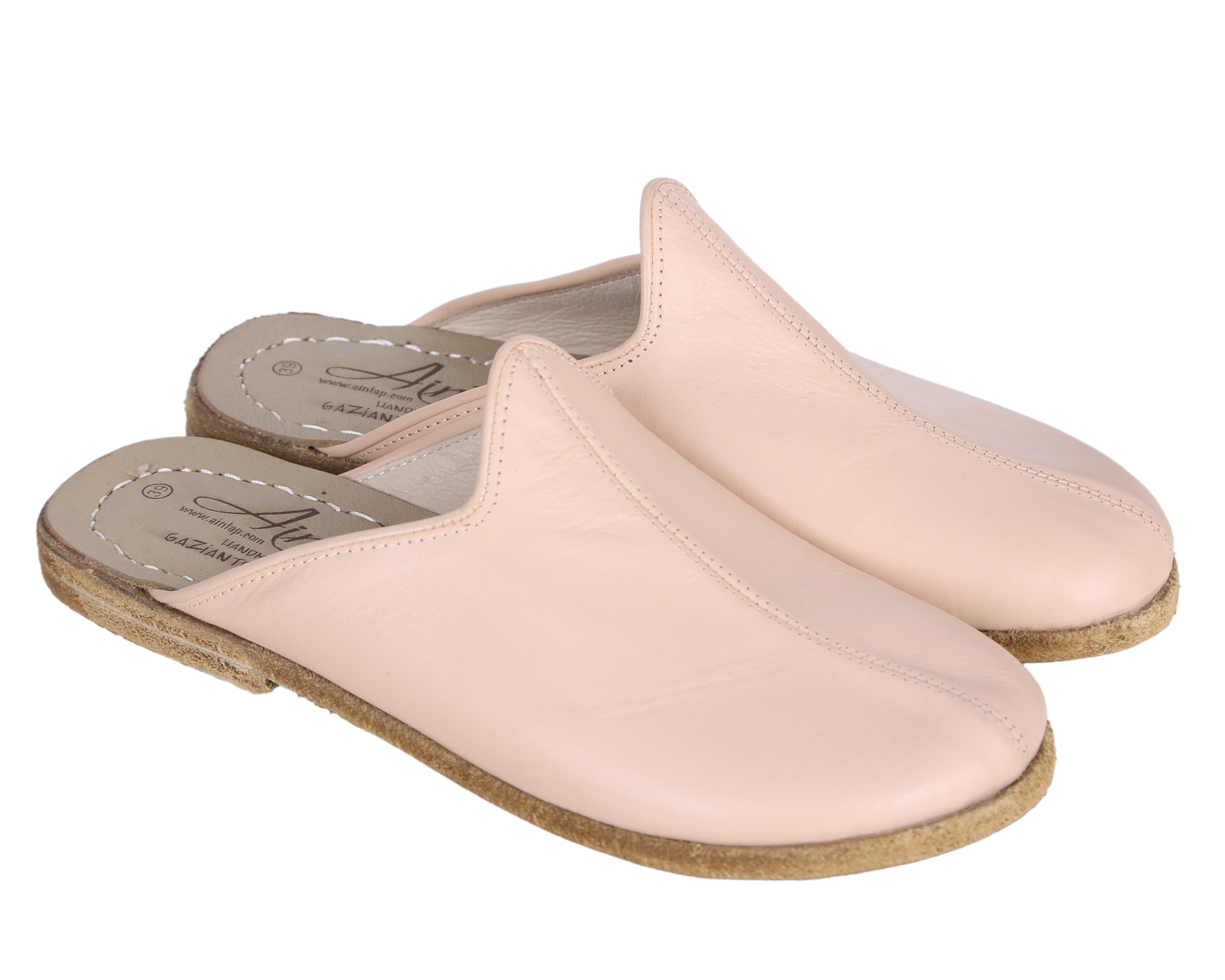 Cream Sandal Wide Barefoot Smooth Leather Handmade