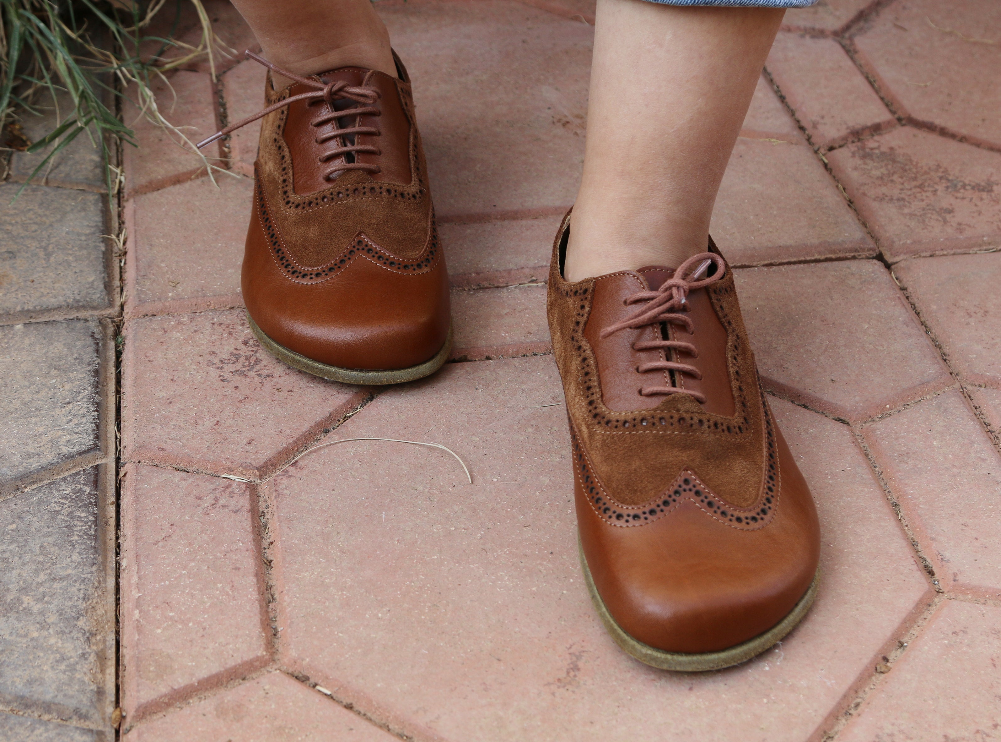 Brown Moccasins Wide Barefoot Leather Handmade Shoes