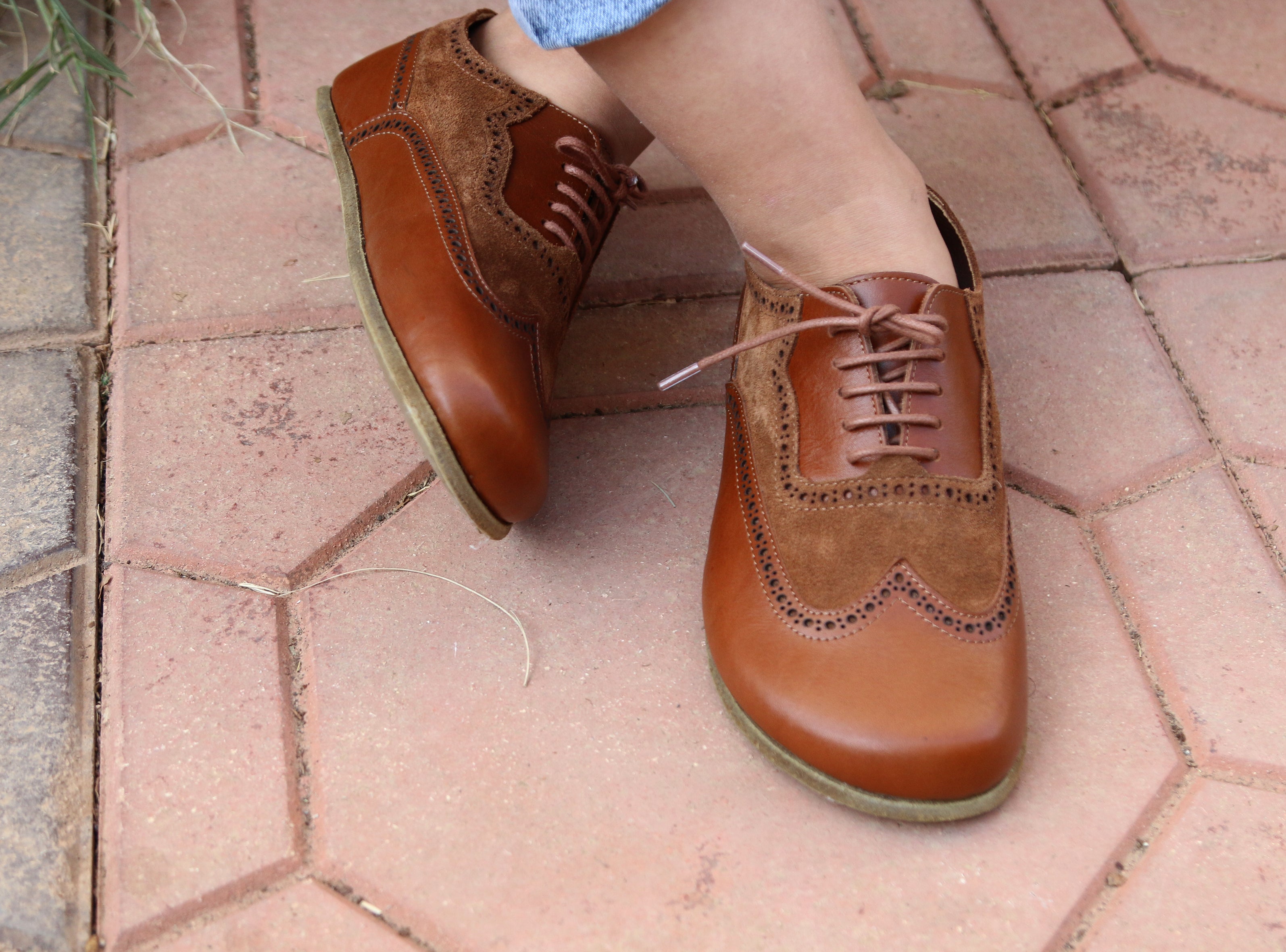 Brown Moccasins Wide Barefoot Leather Handmade Shoes