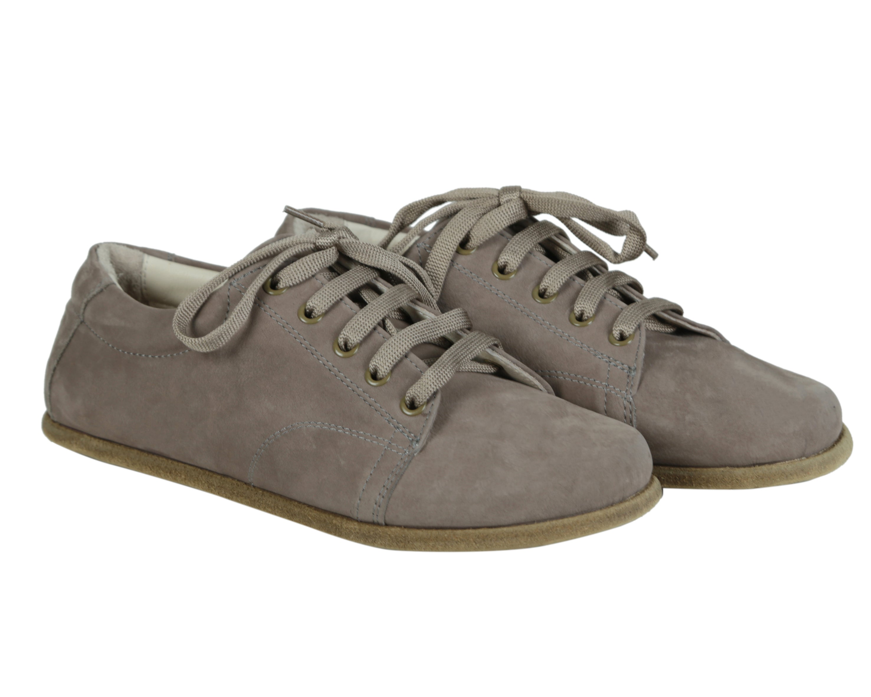 Smoked Sneaker Wide Barefoot Nubuck Leather Handmade Shoes