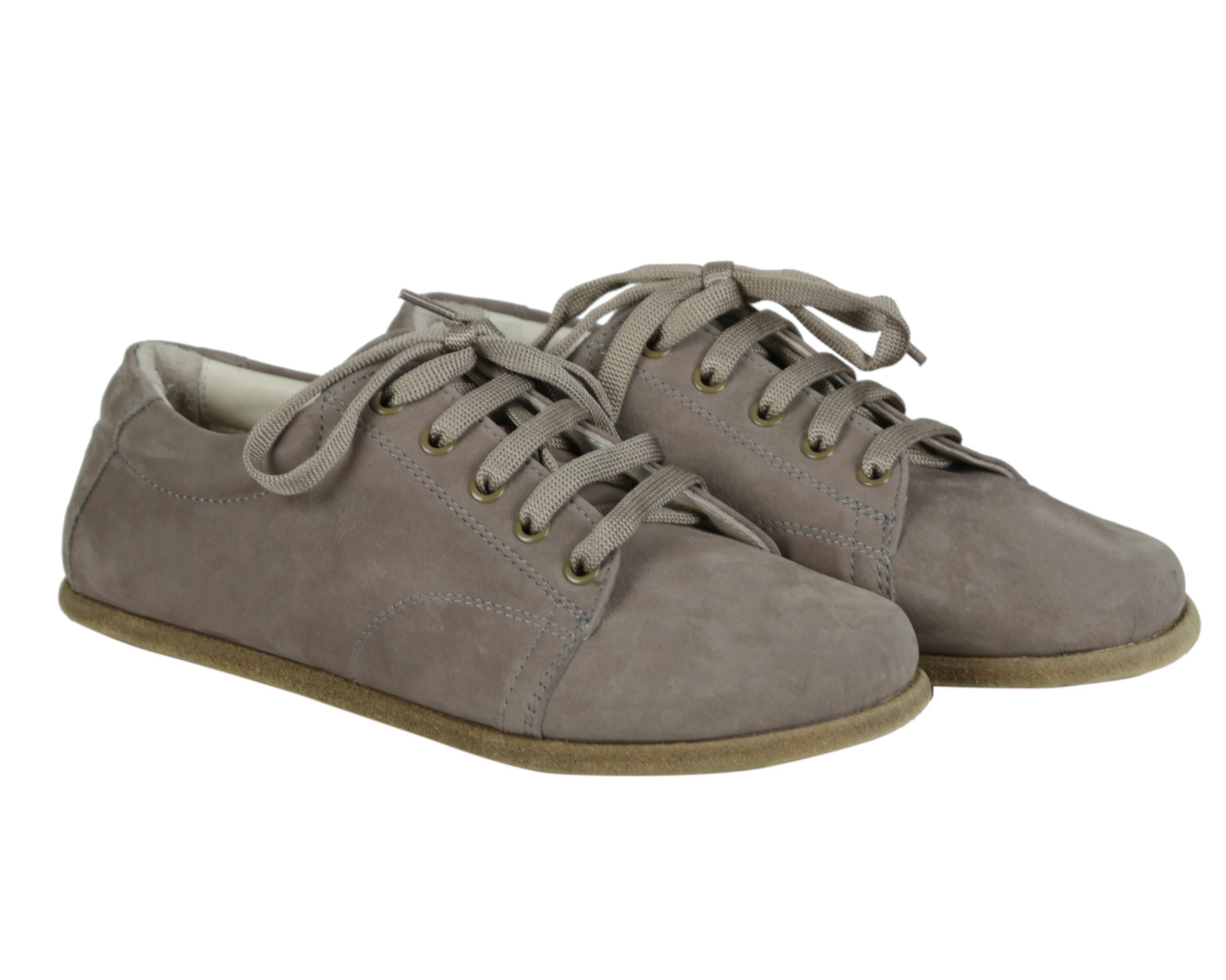 Smoked Sneaker Wide Barefoot Nubuck Leather Handmade Shoes 