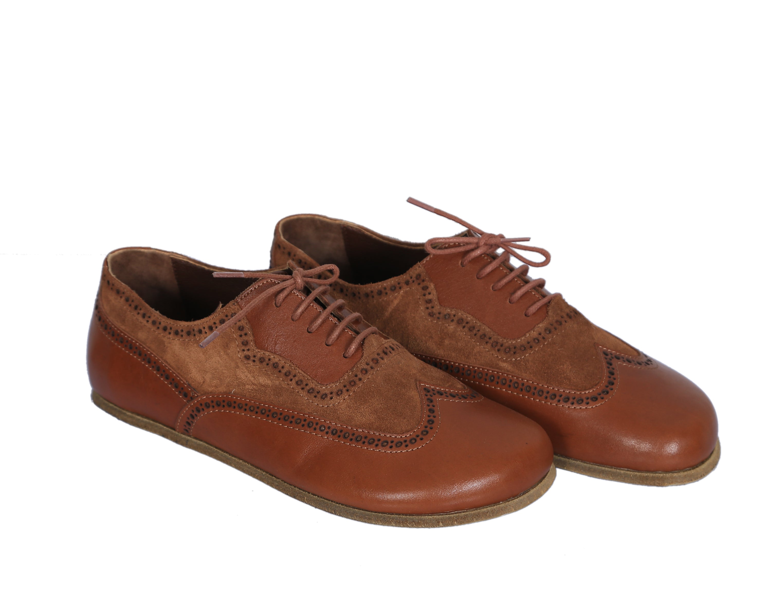 Brown Moccasins Wide Barefoot Leather Handmade Shoes 
