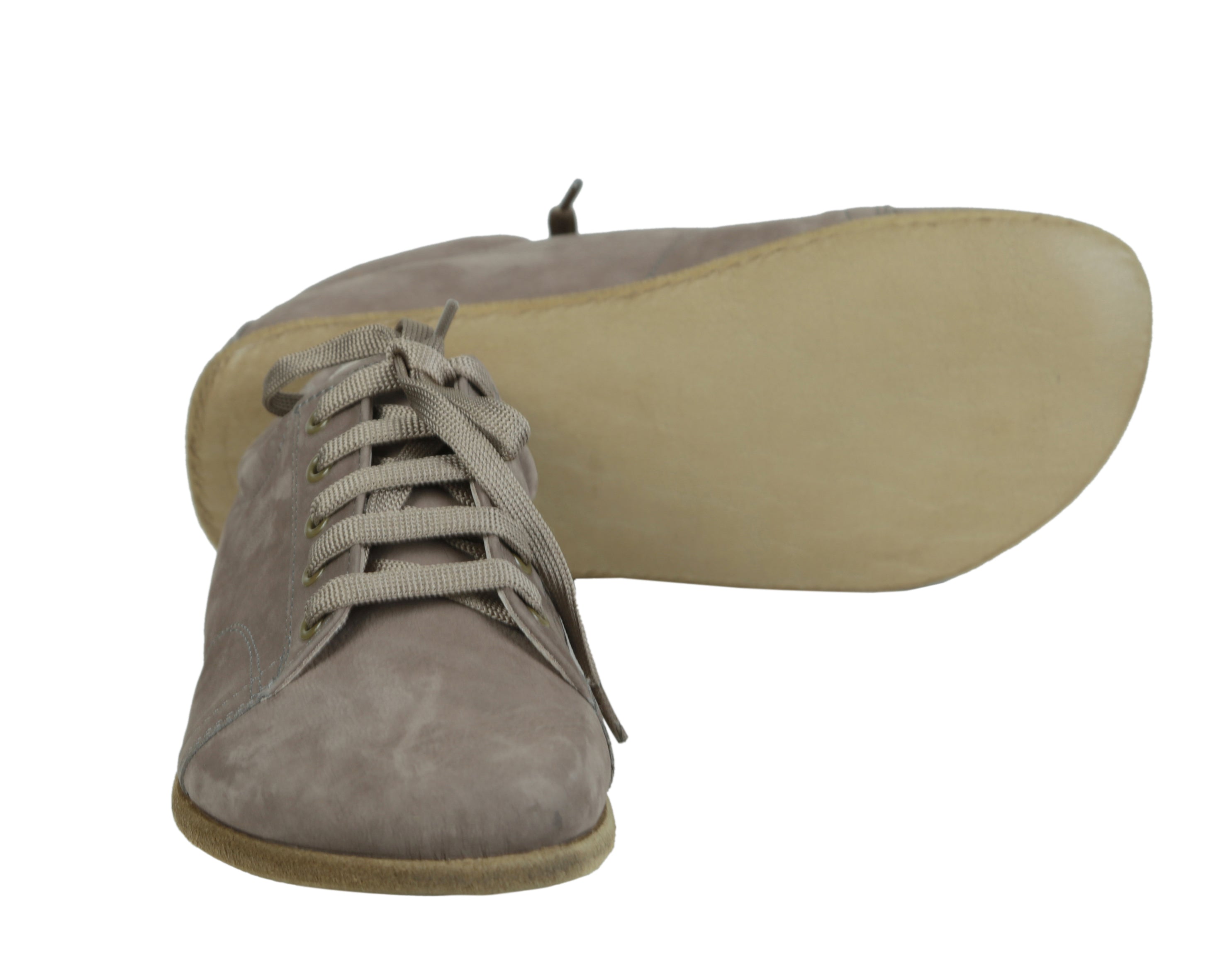 Smoked Sneaker Wide Barefoot Nubuck Leather Handmade Shoes