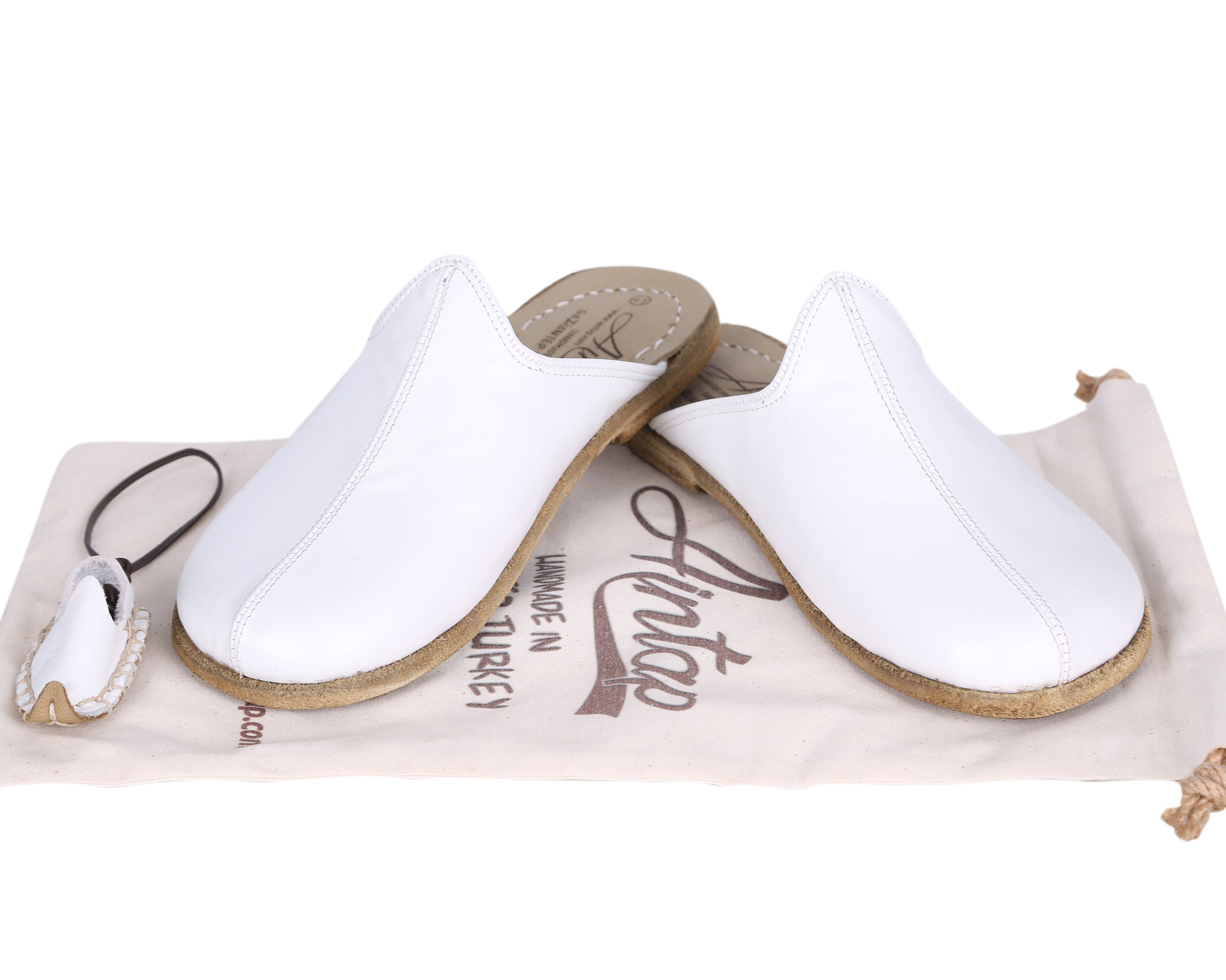 White Sandal Wide Barefoot Smooth Leather Handmade