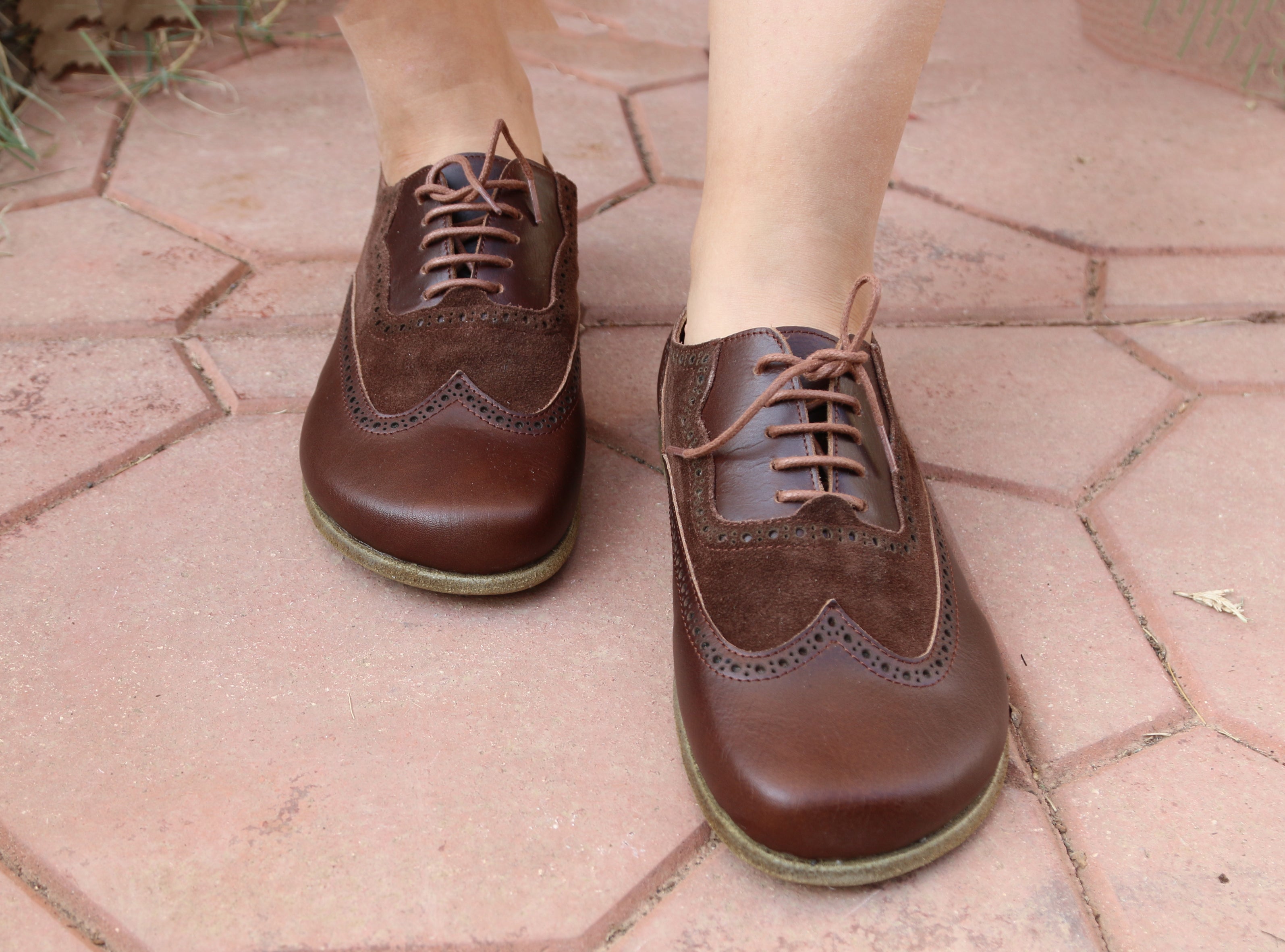 Dark Brown Moccasins Wide Barefoot Leather Handmade Shoes