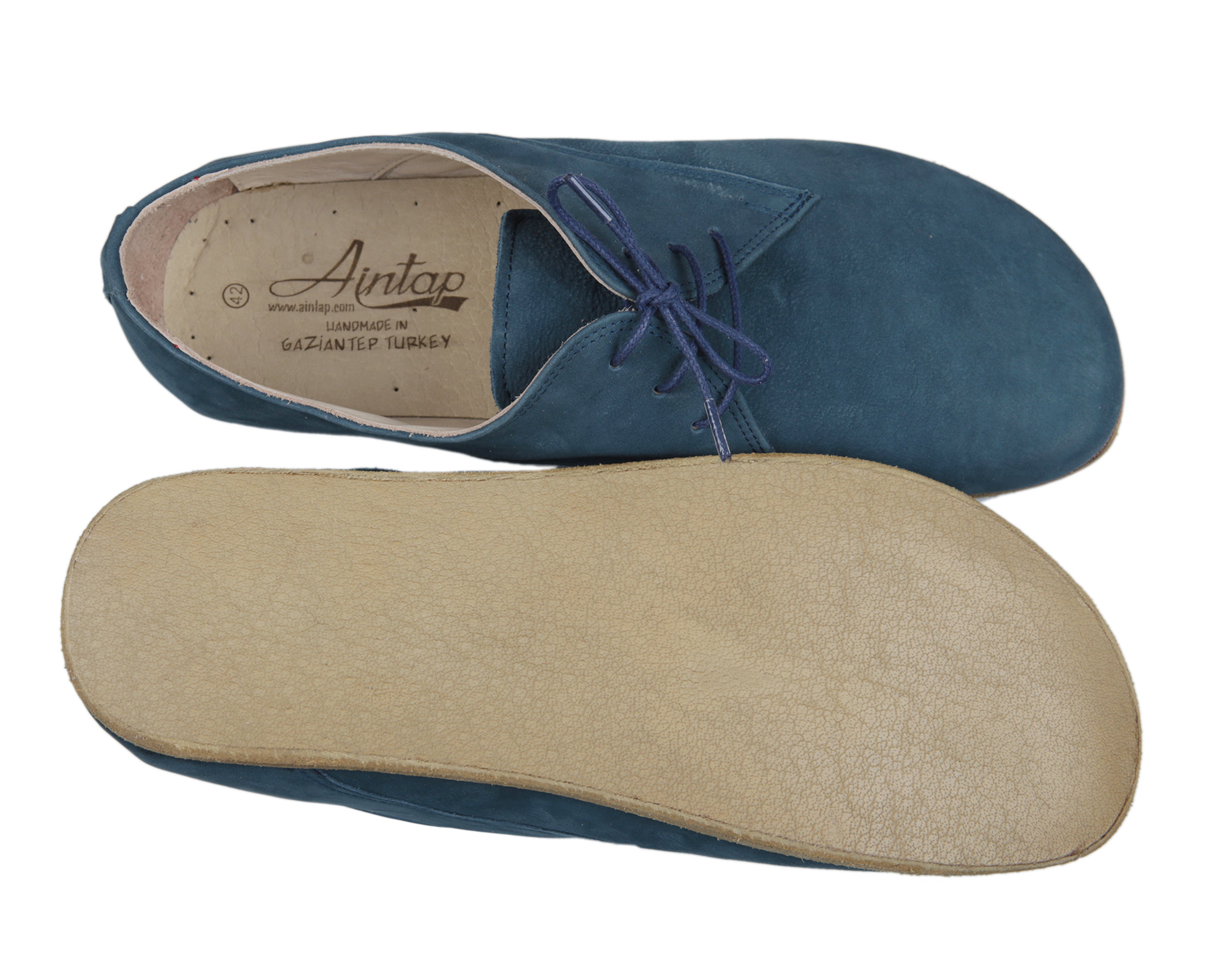 Jeans Oxford Wide Barefoot Nubuck Leather Handmade Classic Shoes 