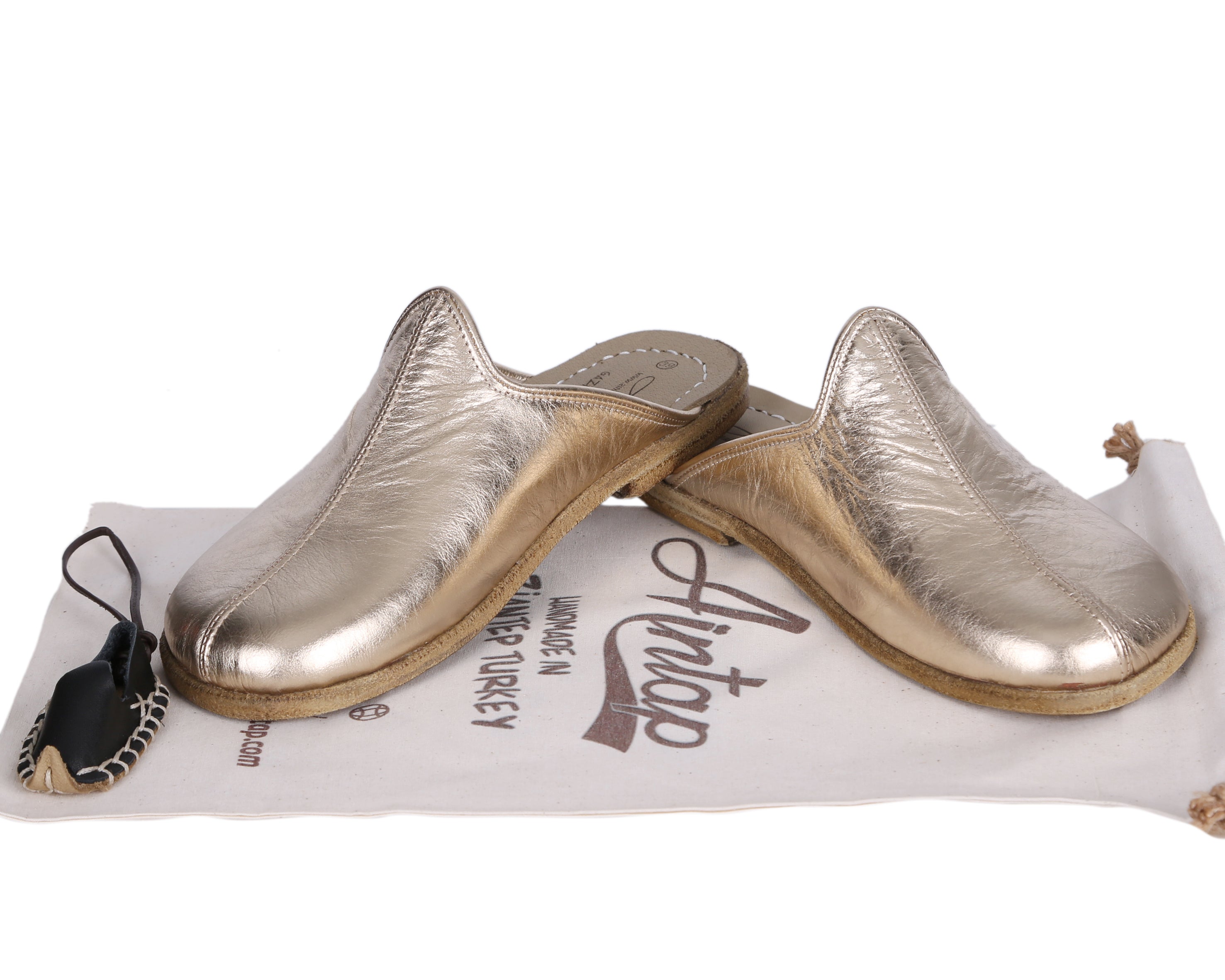 Gold Sandal Wide Barefoot Smooth Leather Handmade 