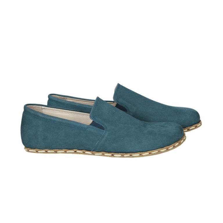 Jeans Slip-On Wide Barefoot Nubuck Leather Handmade Sport Shoes 