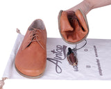 Honey Camel Oxford Wide Barefoot Crazy Leather Handmade Shoes 