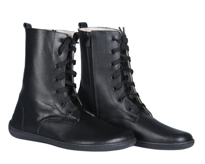 Leather Barefoot Long Boots — Rubber Sole