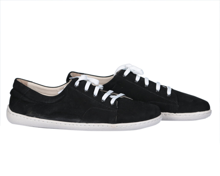 Nubuck Barefoot Sneakers — Rubber Sole