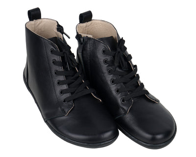 Leather Barefoot Short Boots — Rubber Sole