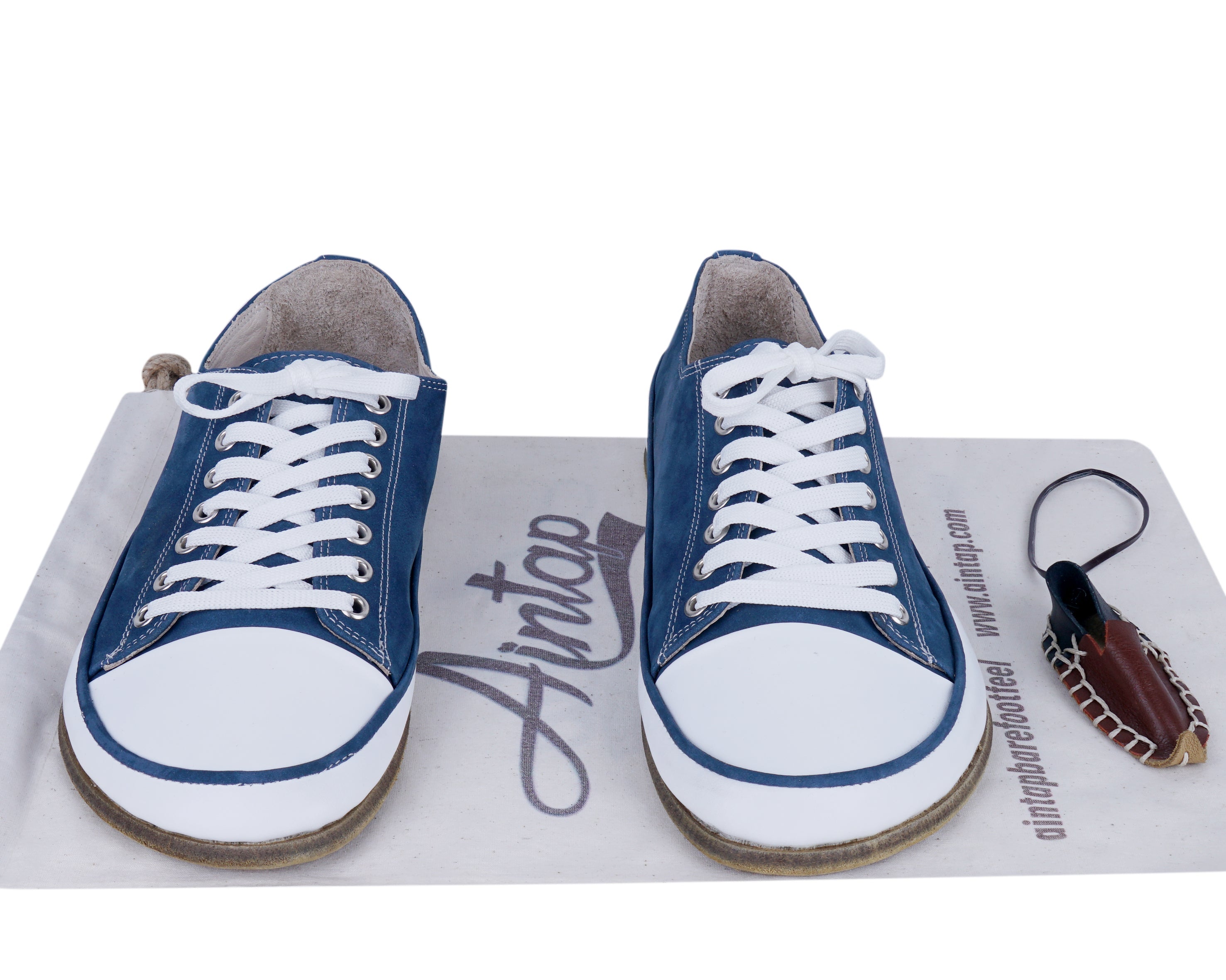 Jeans Converse Style Wide Barefoot Nubuck Leather Handmade Shoes 