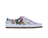 Petra White Converse Style Wide Barefoot Smooth Leather Handmade Shoes Converse Leather Outsole