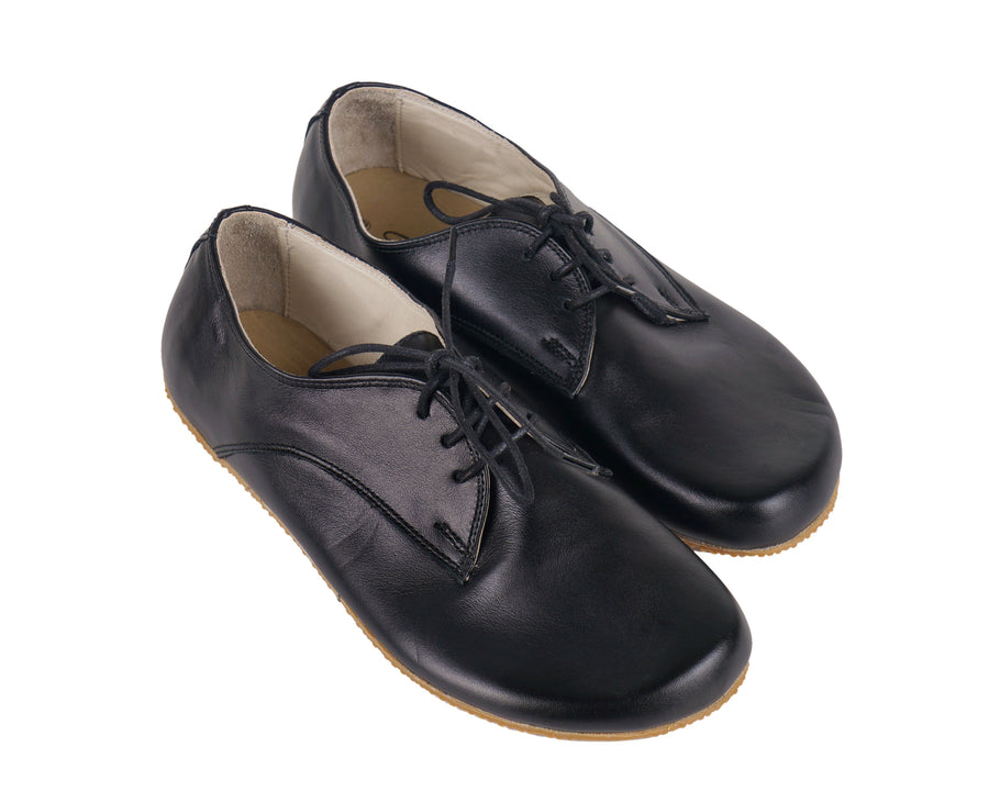 Leather Barefoot Oxford Shoes – 4mm Sole — Rubber Sole