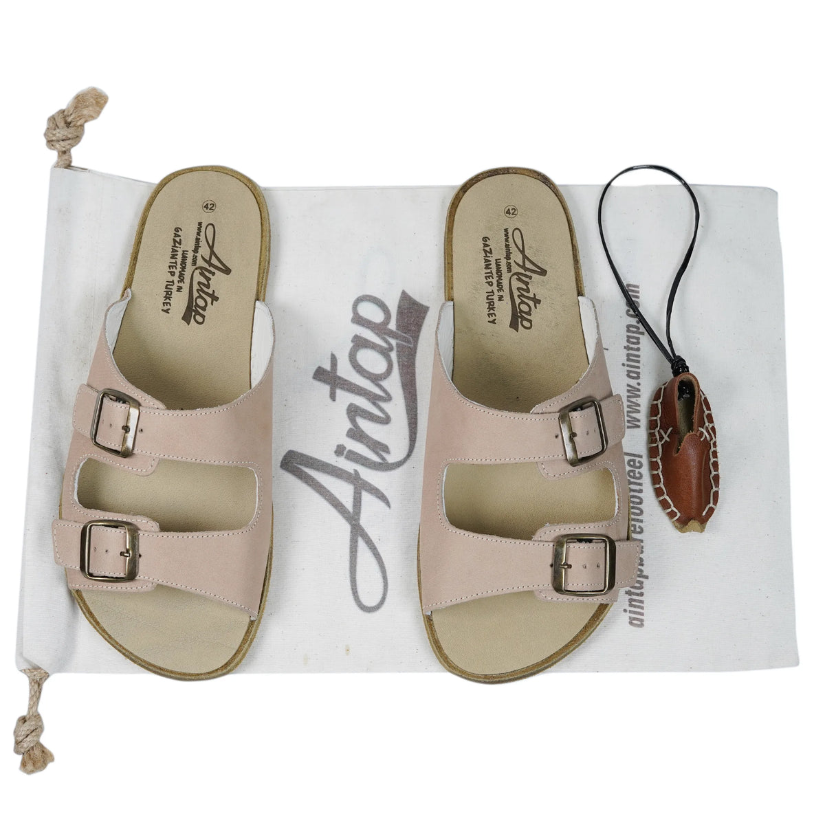 Crazy Barefoot Double Strap Sandals Shoes – Classic Sole — Leather Sole – Undyed Crust