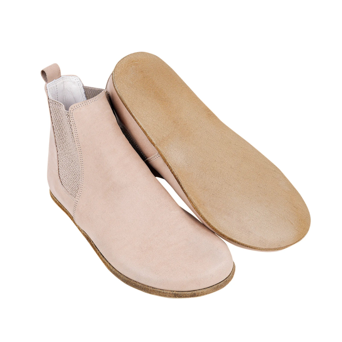 Crazy Barefoot Chelsea Boots Shoes – Classic Sole — Leather Sole – Undyed Crust