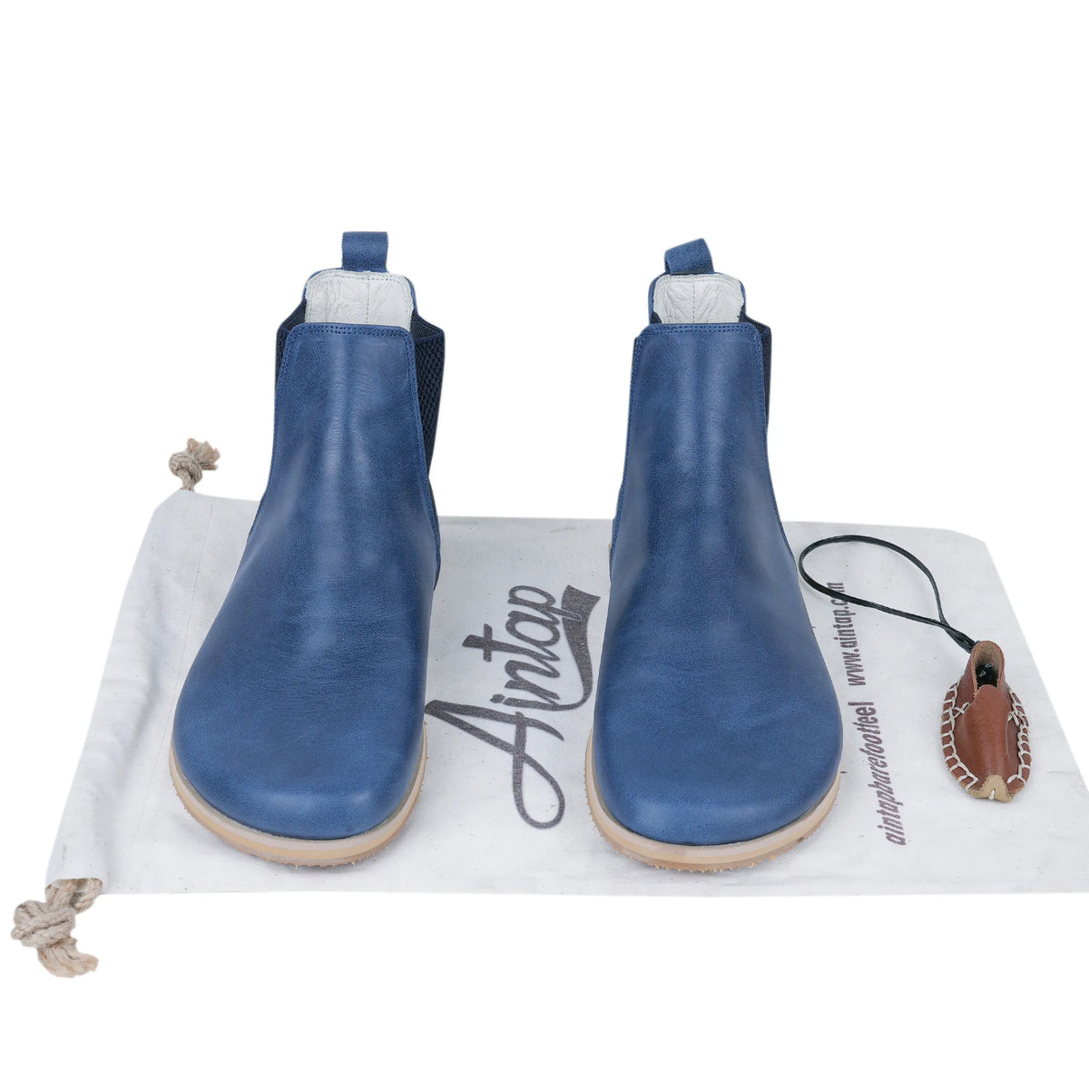 Crazy Barefoot Chelsea Boots Shoes – Eva Outsole – Navy Blue