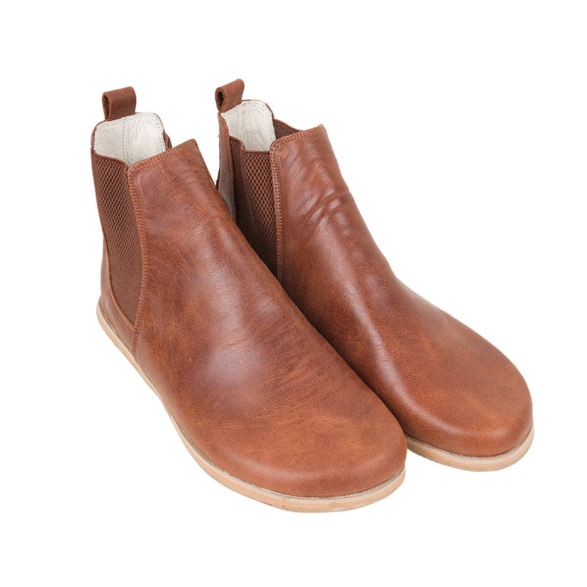 Crazy Barefoot Chelsea Boots Shoes – Eva Outsole – Brown