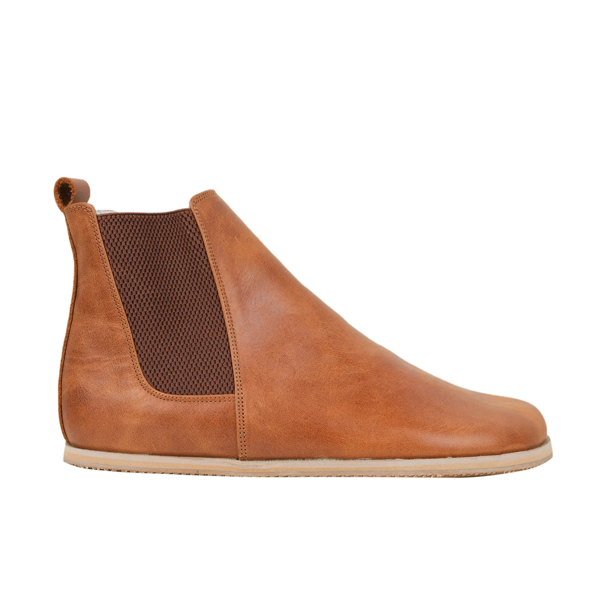 Crazy Barefoot Chelsea Boots Shoes – Eva Outsole – Honey Camel