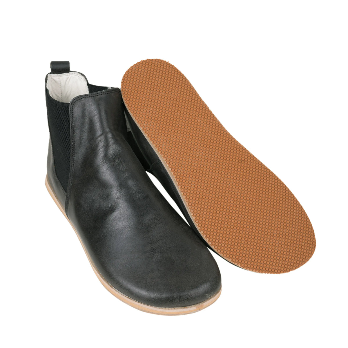 Crazy Barefoot Chelsea Boots Shoes – Eva Outsole – Black