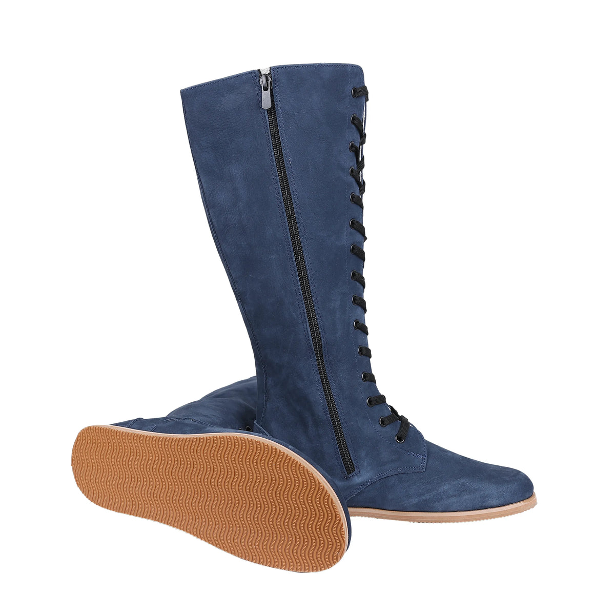 Nubuck Barefoot Laces Knee Boots Shoes – Eva Outsole – Jeans