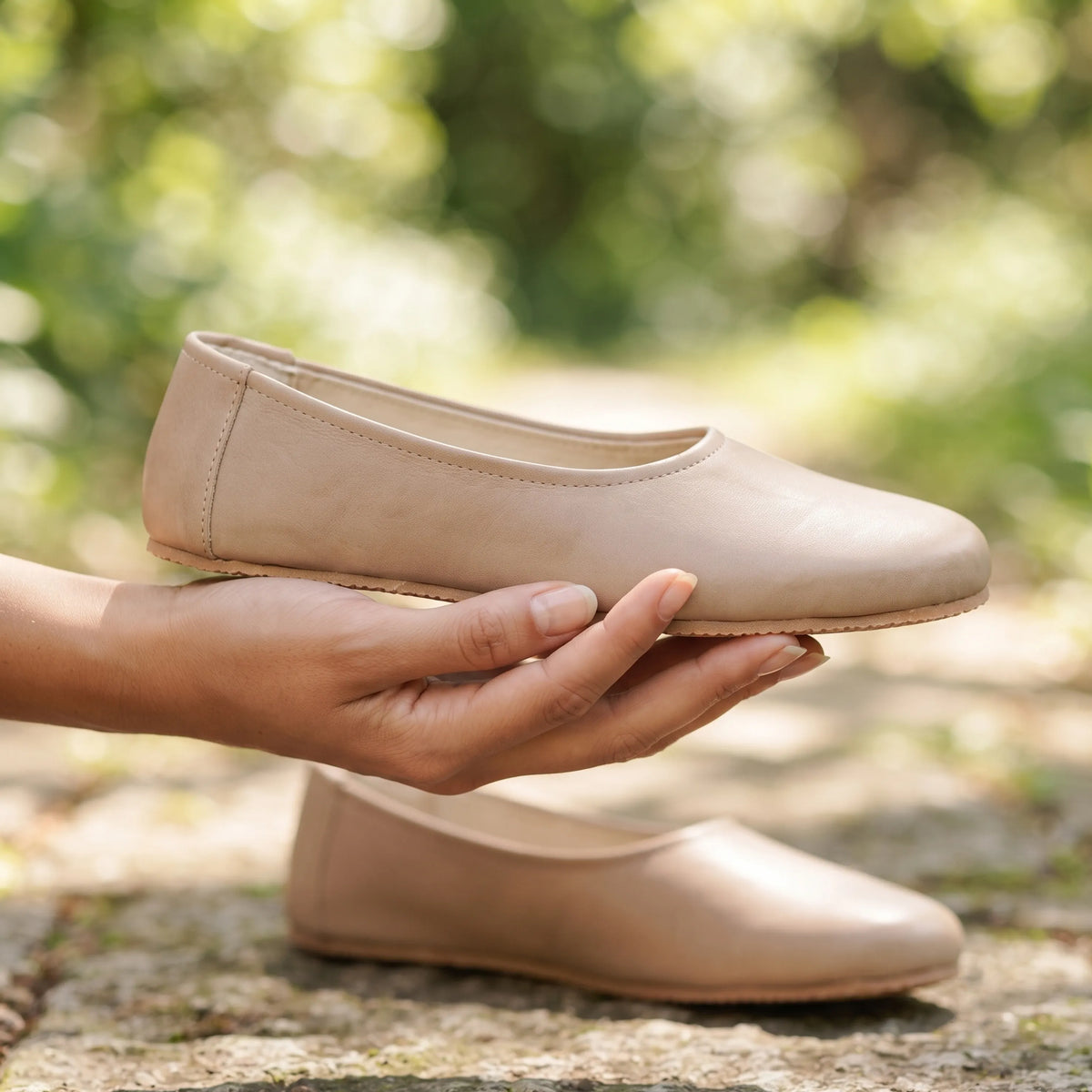 Crazy Barefoot Ballet Shoes – Rubber Sole – Undyed Crust