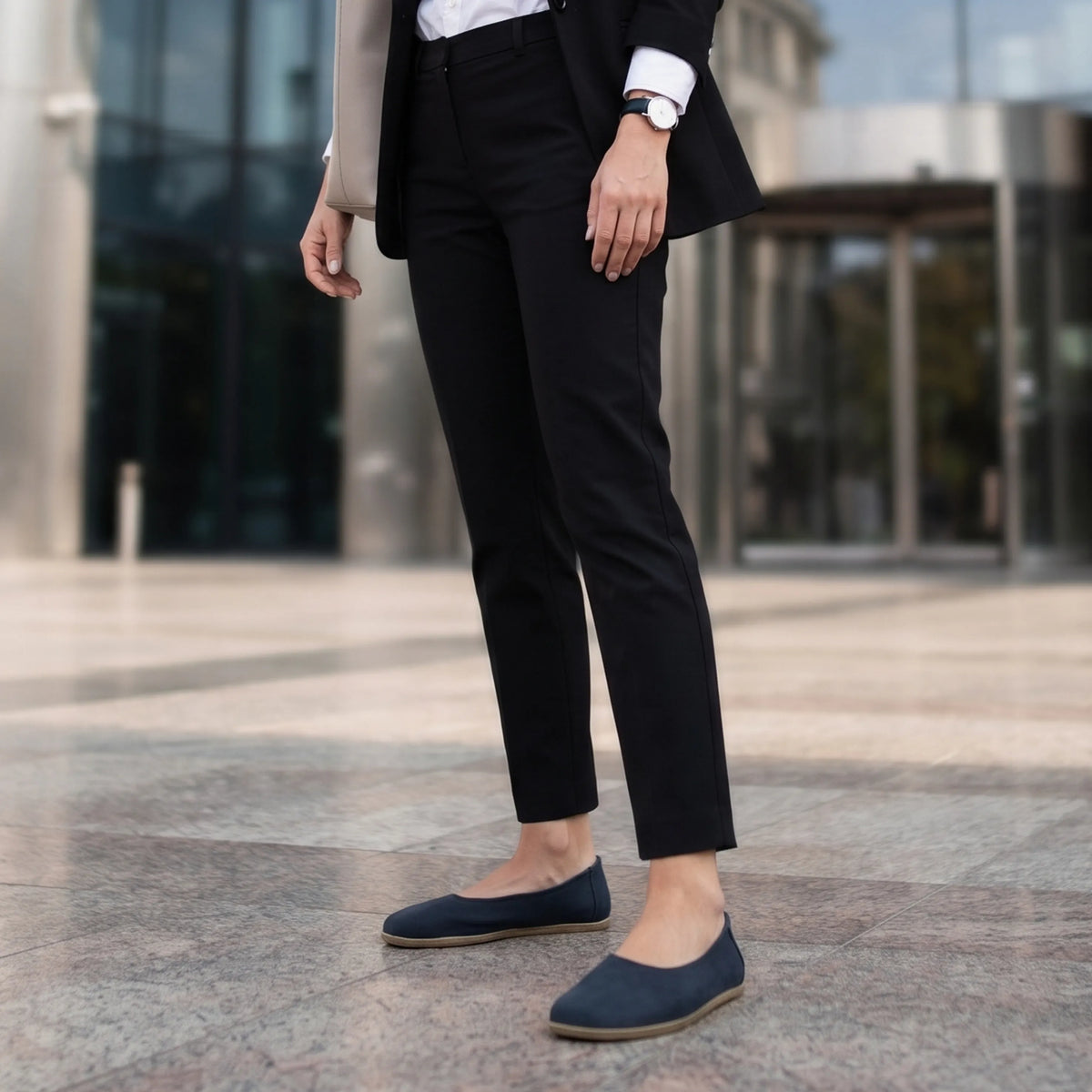 Nubuck Barefoot Ballet Shoes – Classic Sole — Leather Sole – Jeans