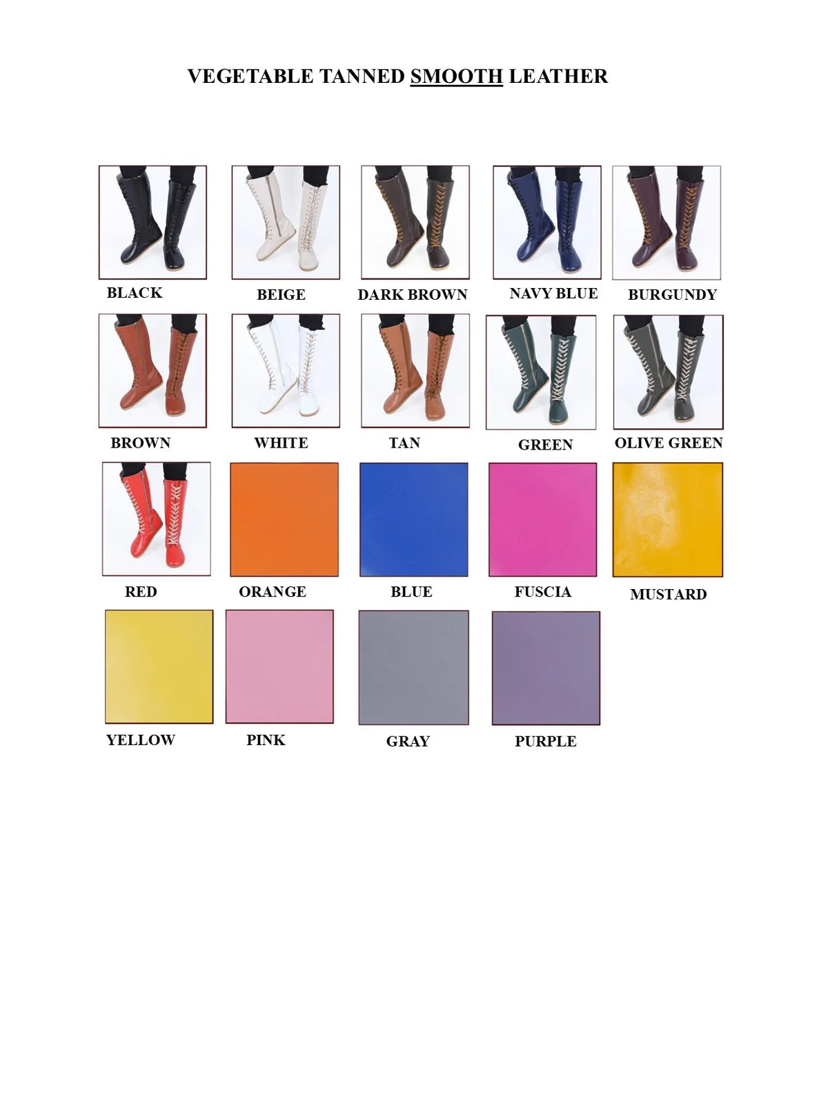 Smooth Barefoot Laces Knee Boots Shoes – Eva Outsole – White